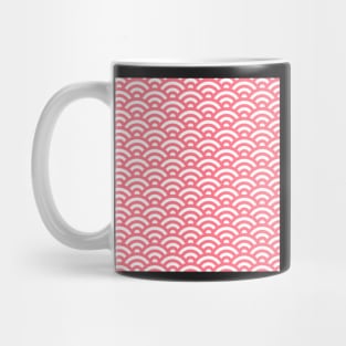 Pink wave pattern Mug